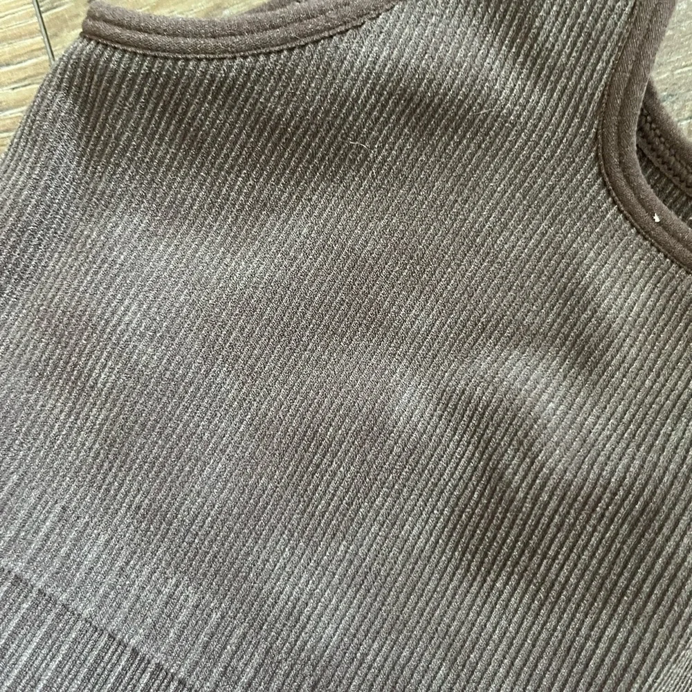 Target Brown Ribbed Sports Bra - Picture 5 of 5